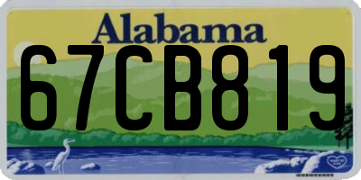 AL license plate 67CB819