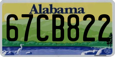 AL license plate 67CB822
