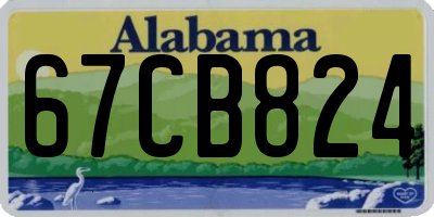 AL license plate 67CB824