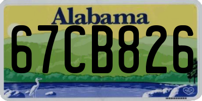 AL license plate 67CB826