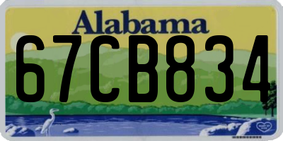 AL license plate 67CB834