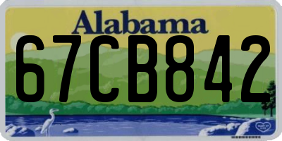 AL license plate 67CB842