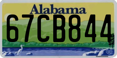 AL license plate 67CB844