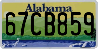 AL license plate 67CB859