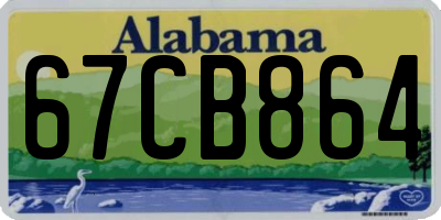 AL license plate 67CB864