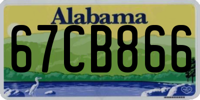 AL license plate 67CB866