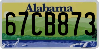 AL license plate 67CB873