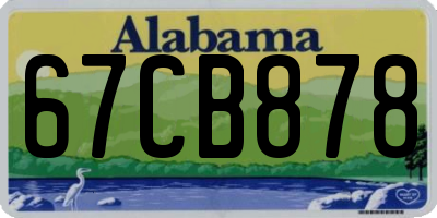 AL license plate 67CB878