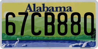 AL license plate 67CB880
