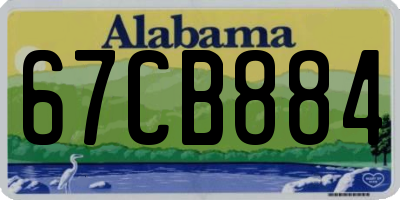 AL license plate 67CB884