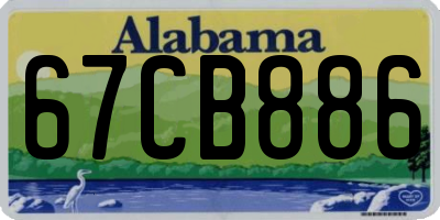 AL license plate 67CB886