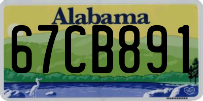 AL license plate 67CB891