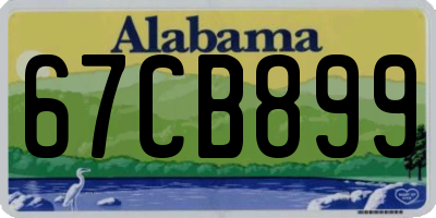AL license plate 67CB899