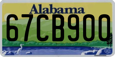 AL license plate 67CB900