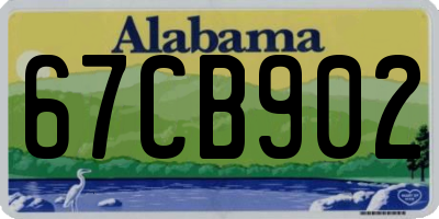 AL license plate 67CB902