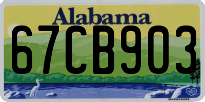 AL license plate 67CB903