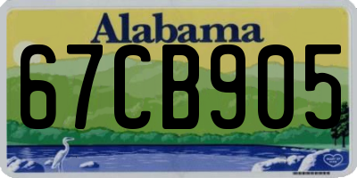 AL license plate 67CB905