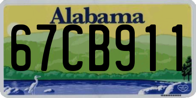 AL license plate 67CB911