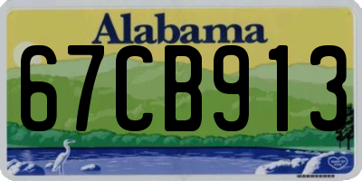 AL license plate 67CB913