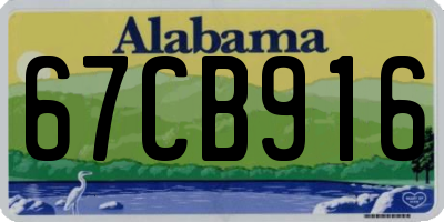 AL license plate 67CB916