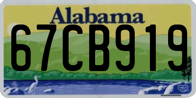 AL license plate 67CB919