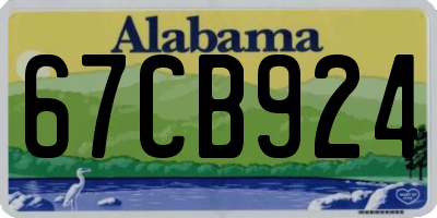 AL license plate 67CB924