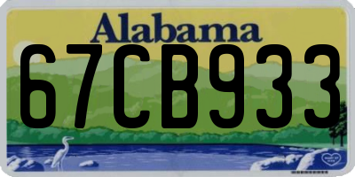 AL license plate 67CB933