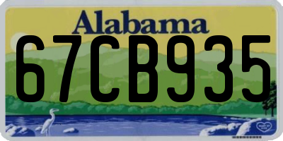 AL license plate 67CB935