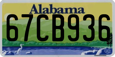 AL license plate 67CB936