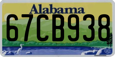 AL license plate 67CB938