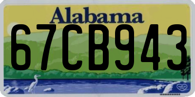 AL license plate 67CB943