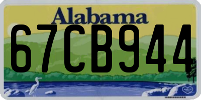 AL license plate 67CB944