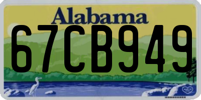 AL license plate 67CB949