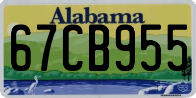 AL license plate 67CB955