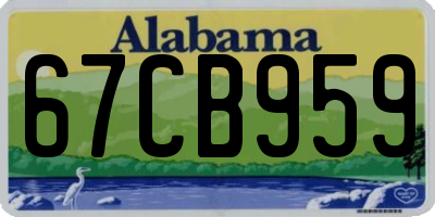 AL license plate 67CB959