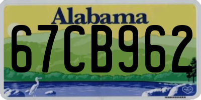 AL license plate 67CB962