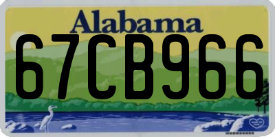 AL license plate 67CB966