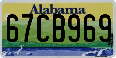 AL license plate 67CB969