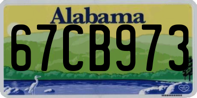 AL license plate 67CB973