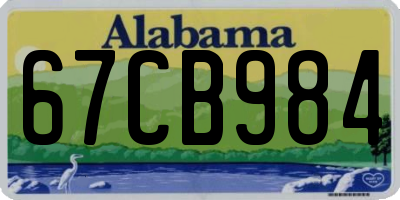 AL license plate 67CB984