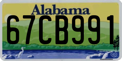 AL license plate 67CB991