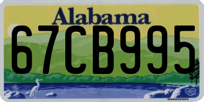 AL license plate 67CB995