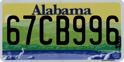 AL license plate 67CB996