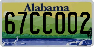 AL license plate 67CC002