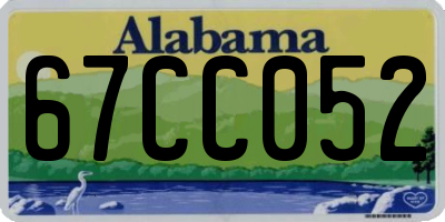 AL license plate 67CC052