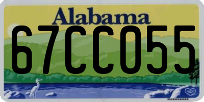 AL license plate 67CC055