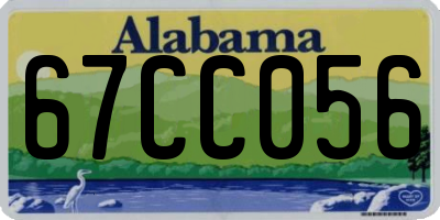 AL license plate 67CC056