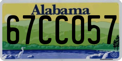AL license plate 67CC057