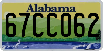 AL license plate 67CC062
