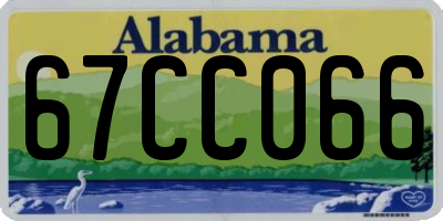 AL license plate 67CC066